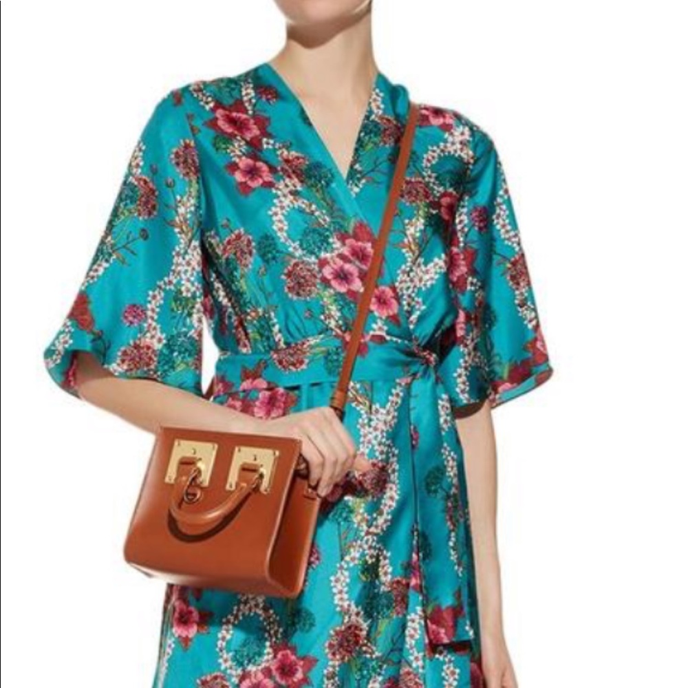 Sandro Kimo Wrap Floral Midi Dress - 50% off MSRP!